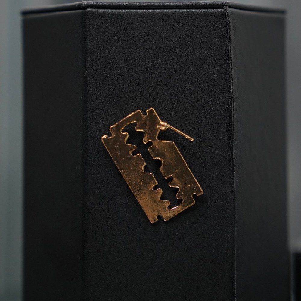 Gold Blade Earring